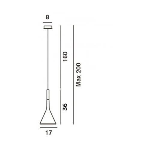 Подвесной светильник Foscarini Aplomb 195007R1-52