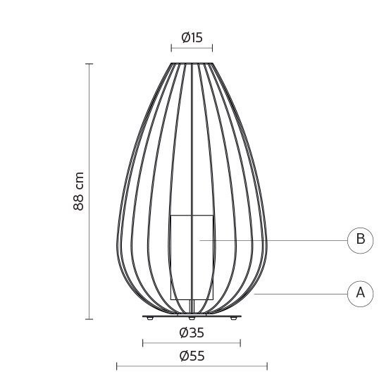 Напольный светильник Karman Cell M615B