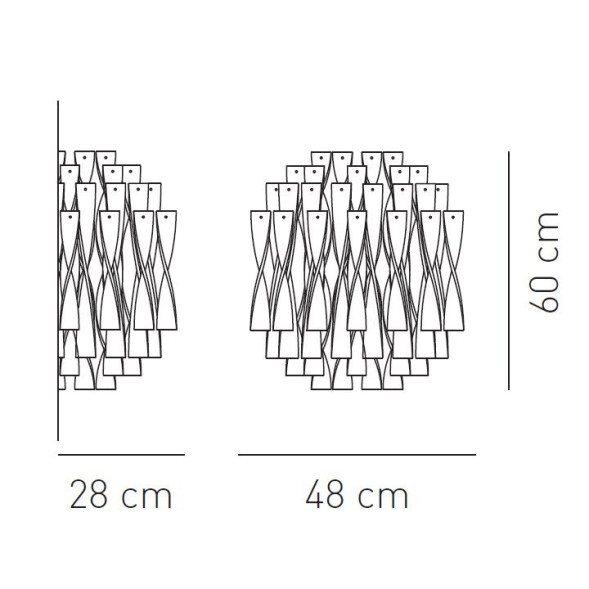 Настенный светильник Axo Light AP AURA BС APAURAXXBCCRE27
