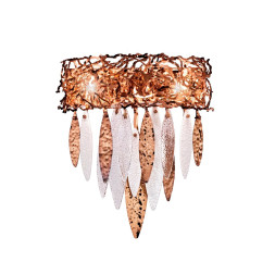 Настенный светильник IDL Elite 596/2+1A bronze transparent