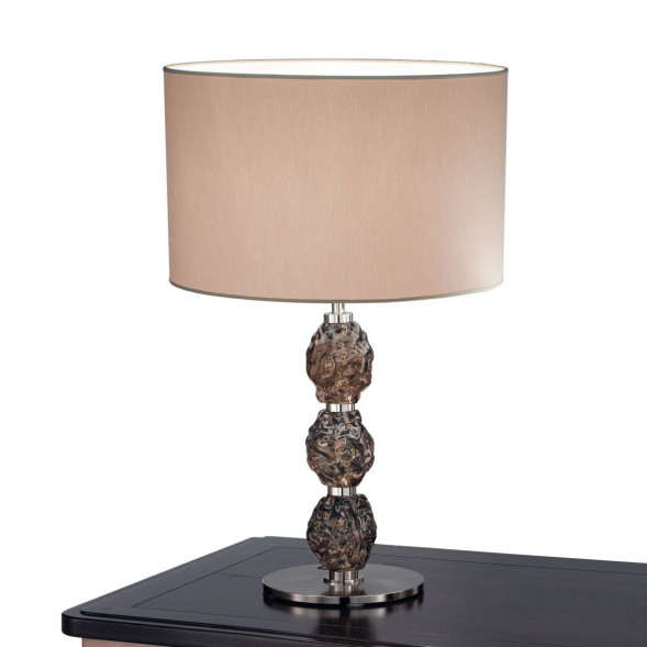 Настольная лампа IDL Charme 600/1LG steel dove grey fume