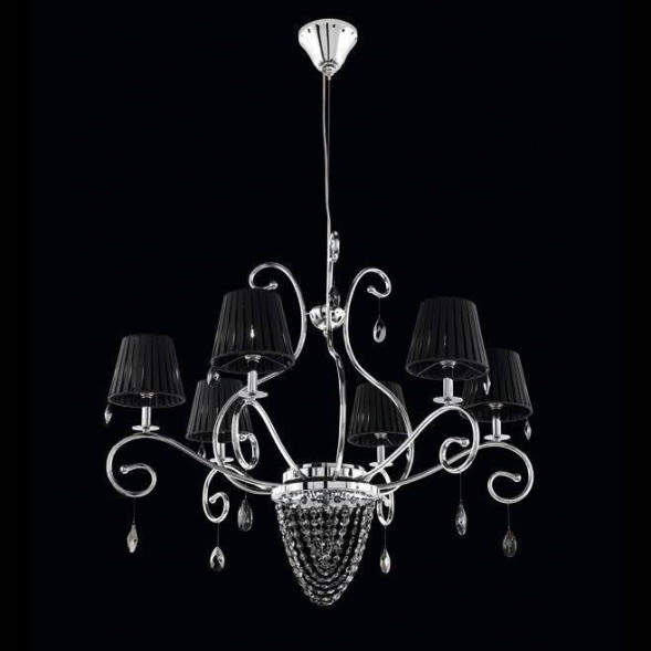 Люстра Beby Group Miss Bjioux 0117B01 Chrome Black Trasparent Cut Crystal