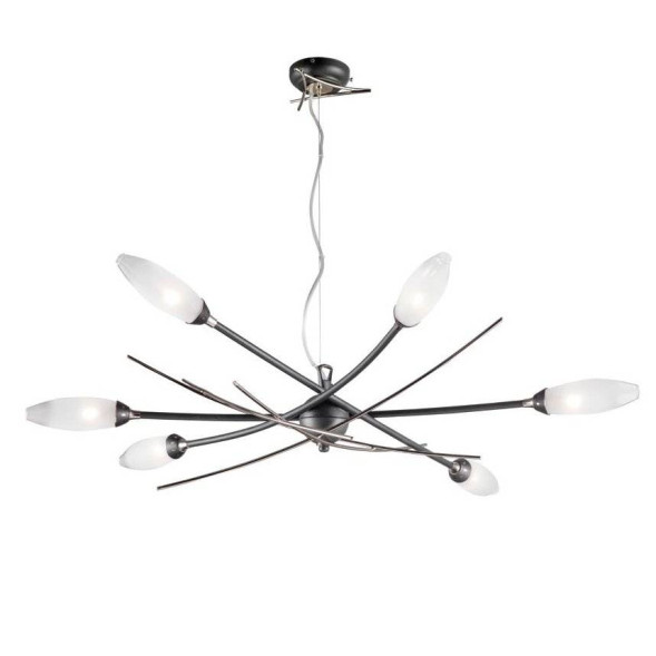 Люстра Masca Shanghai 1870/6 Antracite nichel / Glass 591