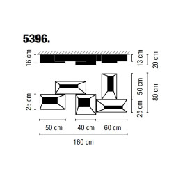 Потолочный светильник Vibia Link 5396 18