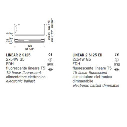 Подвесной светильник De Majo LINEAR 2 S125 0LINE0S22