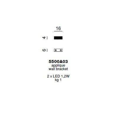 Настенный светильник Beby Group Crystal dream 5500A03 Chrome Swarovski