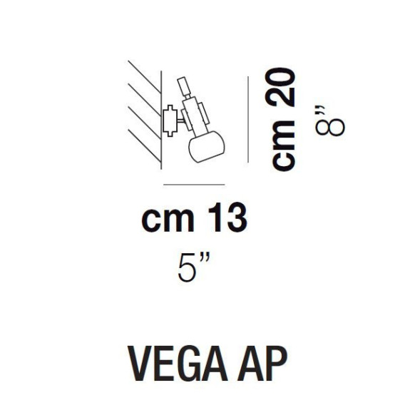 Бра Vistosi Vega AP ALO MC/1 BC