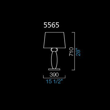 Настольная лампа Barovier&amp;Toso Rotterdam 5565/IC/BB