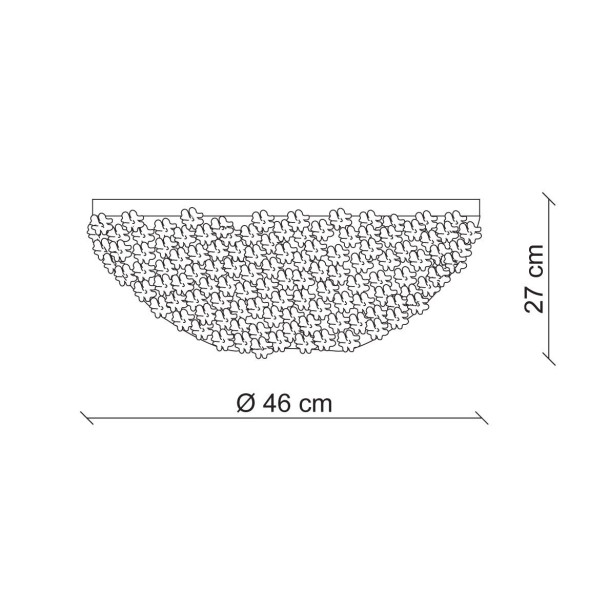 Потолочный светильник Baga Margherita 7413