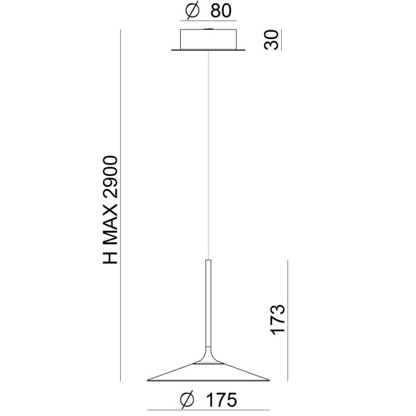 Подвесной светильник Linea Light Poe 8352