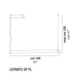 Подвесной светильник Vistosi Lepanto SP FL FL BC/BO NI