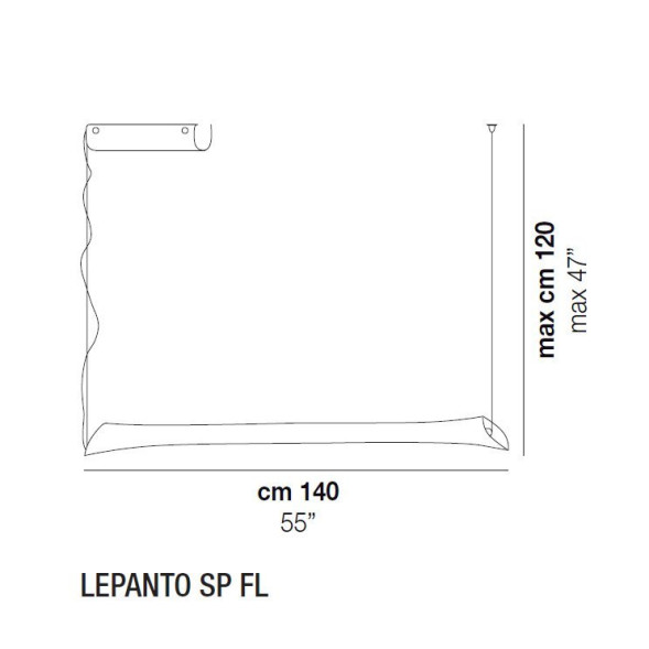 Подвесной светильник Vistosi Lepanto SP FL FL BC/BO NI