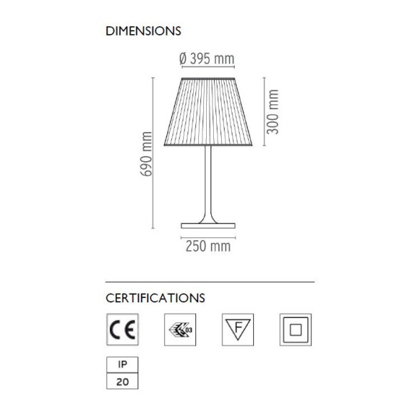 Настольная лампа Flos Ktribe T2 Transparent F6303000