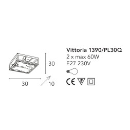 Потолочный светильник Bellart Vittoria 1390/PL30Q 05/V02