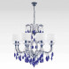 Люстра Beby Group Nuovo Vintage 6101/8 Blue Sapphire Metallized White silk Blue