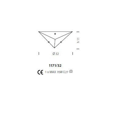 Настенно-потолочный светильник Sylcom Memmo 1171/32 D ORO