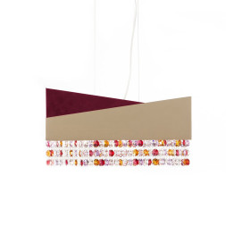 Подвесной светильник Euroluce Horizon lux 30 Bordeaux/Gray Sw