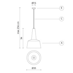 Подвесной светильник Karman Settenani collection SE681N1