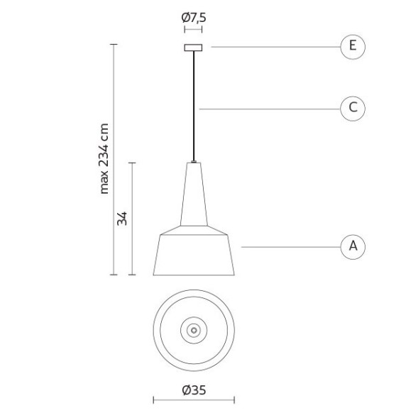 Подвесной светильник Karman Settenani collection SE681N1