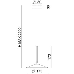 Подвесной светильник Linea Light Poe 8350