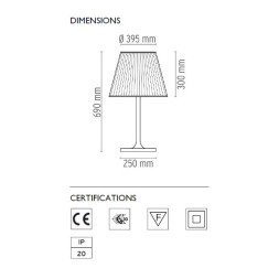 Настольная лампа Flos Ktribe T2 Fabric F6303007
