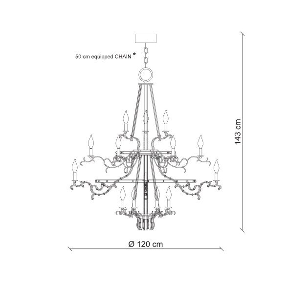Люстра Baga Morgana 7202