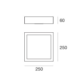Потолочный светильник Linea Light Box 8229N