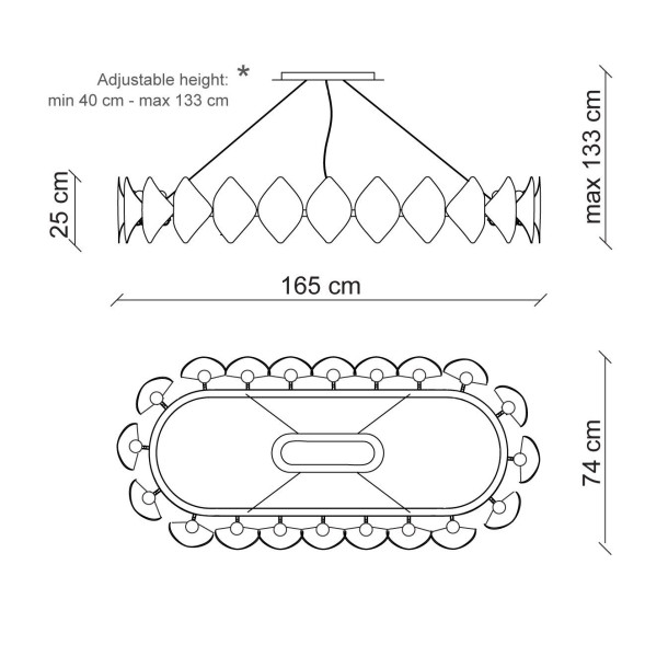 Подвесной светильник Baga Holly H13C8