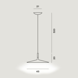 Подвесной светильник Foscarini Aplomb large grigio 195017 25