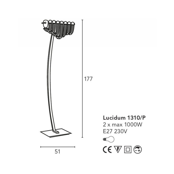 Торшер Bellart Lucidum 1310/P 05/V01