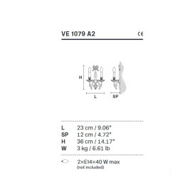 Бра Masiero Brass & spots VE 1079 A2
