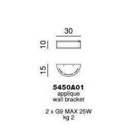 Настенный светильник Beby Group Diadema 5450A01 Chrome Lemon Ice