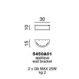Настенный светильник Beby Group Diadema 5450A01 Chrome Lemon Ice