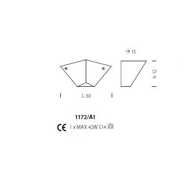 Бра Sylcom Memmo 1172/A1 B CO
