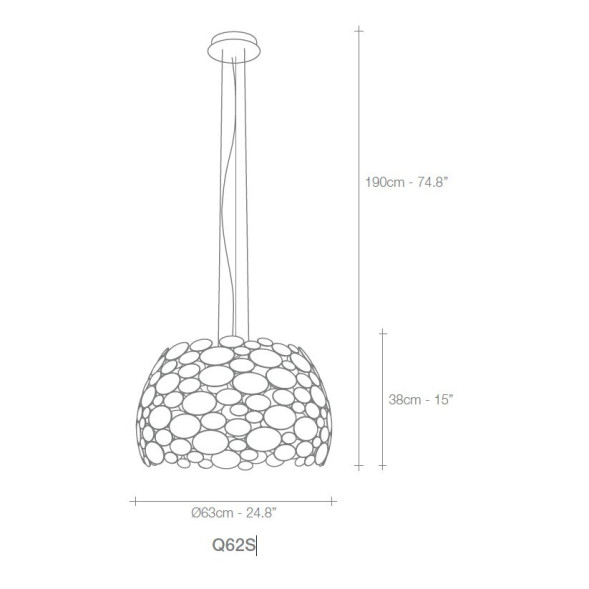 Подвесной светильник Terzani Anish Q62S H5 C8