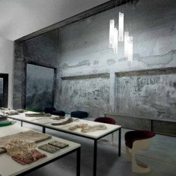 Подвесной светильник Vistosi Lio SP 5 E27 CR/BC NI