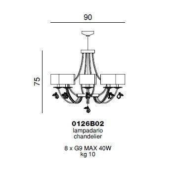 Люстра Beby Group Mon Tresor 0126B02 Light gold 1 SW Bronze Shade
