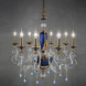 Люстра Euroluce Barocco L8 gold Blue