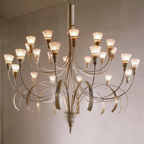 Люстра Masca Siberia 1818/24 Bianco oro / Glass 498