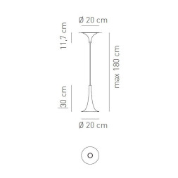 Подвесной светильник Axo Light Nafir SP NAFIR 1 BC OR SPNAFIR1BCORGU1