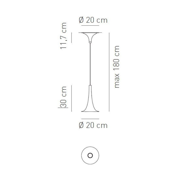 Подвесной светильник Axo Light Nafir SP NAFIR 1 BC OR SPNAFIR1BCORGU1