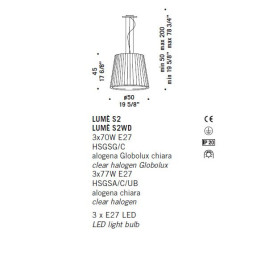 Подвесной светильник De Majo LUME S2WD 0LUME0S25