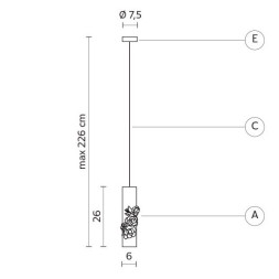 Подвесной светильник Karman Capodimonte SE129 1B INT