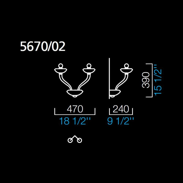 Бра Barovier&amp;Toso Kensington 5670/02/TO