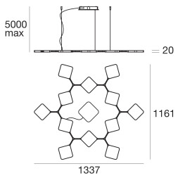 Подвесной светильник Linea Light Quad 8113