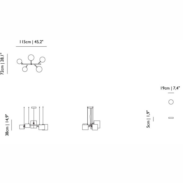 Подвесной светильник MOOOI Statistocrat SUSPENDED MOLSTS1-9016