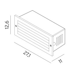 Встраиваемый светильник Norlys Grimstad 1545GR