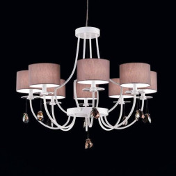 Люстра Beby Group Mon Tresor 0126B02 White Leather 01 666 SW Bronze Shade