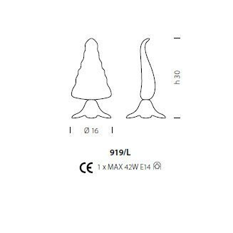 Настольная лампа Sylcom Bembo 919/L RCR