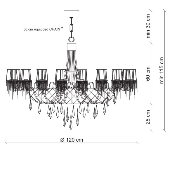 Люстра Patrizia Garganti Burlesque PG223